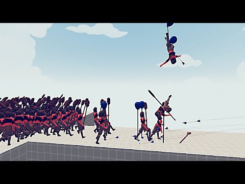 100x Melee Units vs 3x Elite ARCHERS - Totally Accurate Battle Simulator | TABS