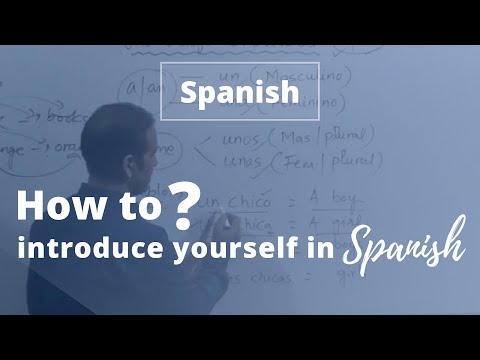 How to Introduce yourself in Spanish? || Contact No. : 9412059424