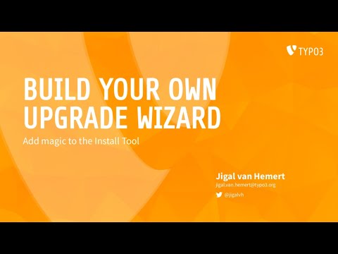 Build your own upgrade wizard @ TYPO3 Developer Days 2019