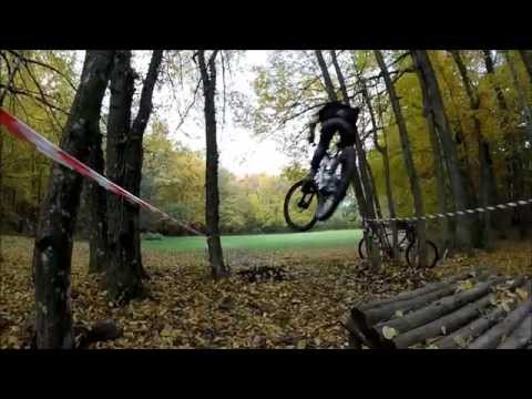 Autumn downhill riding