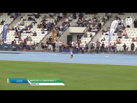 Boys U11 4 x 200m Heat 1 - 2018 SUBWAY State Relay Championships // LAVicTV