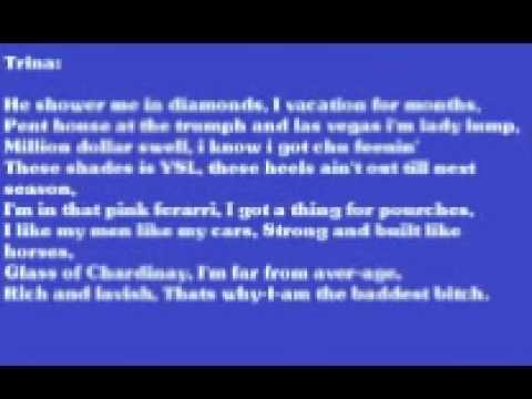 trina - million dollar girl ft. keri hilson and diddy