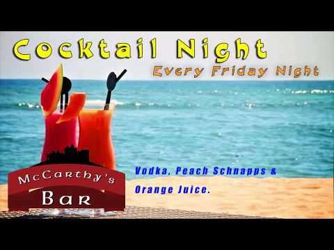 McCarthy's Bar - Cocktail Menu