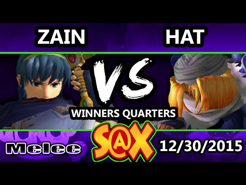 S@X 130 - Hat (Sheik) Vs. Zain (Marth) SSBM Winners Quarters - Smash Melee