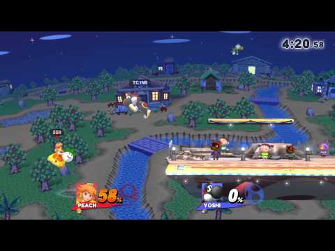 S@X Wii U 104 - SSR (Peach) vs TC1 (Yoshi) - Smash 4 Customs - Winners Bracket