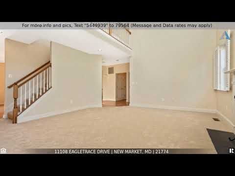 Priced at $519,900 - 11108 Eagletrace Drive, New Market, MD 21774