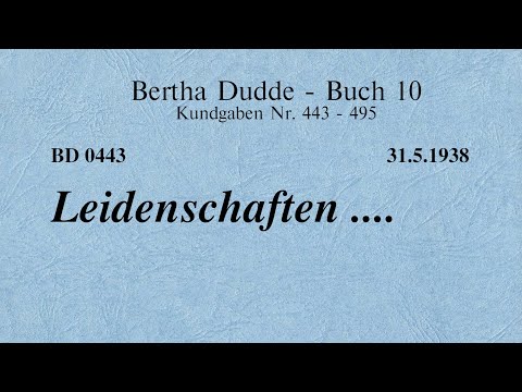 BD 0443 - LEIDENSCHAFTEN ....