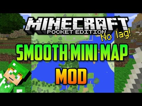 Minecraft PE 0.15.0 - Smooth MiniMap Mod - Mini Mapa Sin LAG! Video