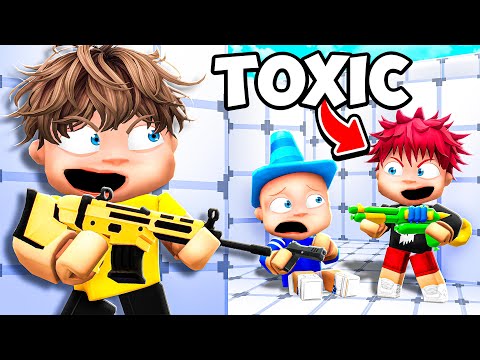 Confronting my Little Brother's BULLY in Roblox Rivals