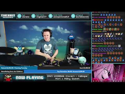 The8BitDrummer // Ado - Usseewa (Mori Calliope & Milky Queen cover)