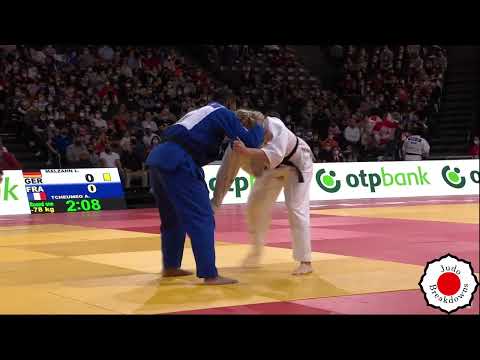 Judo Womens - Luise Malzahn vs. Audrey Tchumeo - U78 Gerand Slam Paris 2022