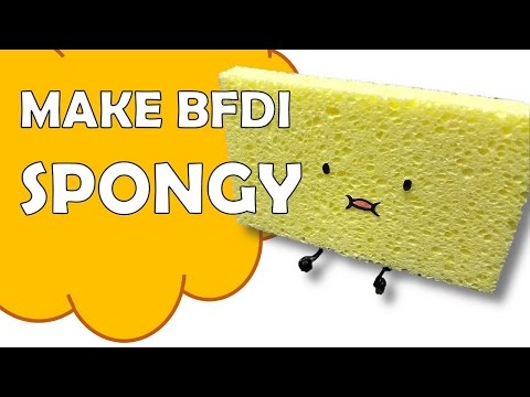 How To Make Spongy of Battle For Dream Island BFDI Video