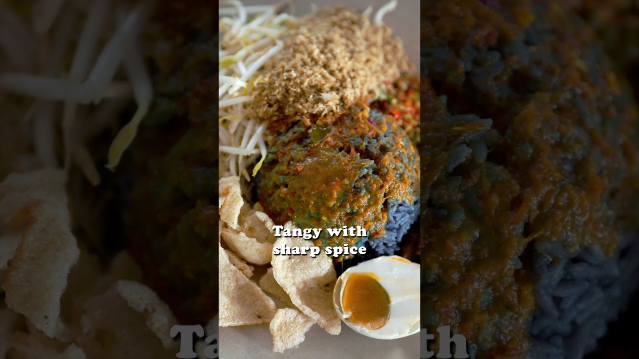 nasi kerabu golok pantai dalam