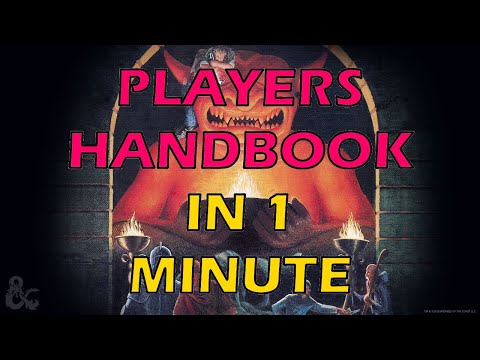 D&D Books in 1 Minute Players Handbook