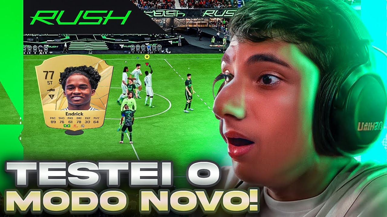 JOGUEI COM O ENDRICK NO EA FC 25! NOVO MODO RUSH