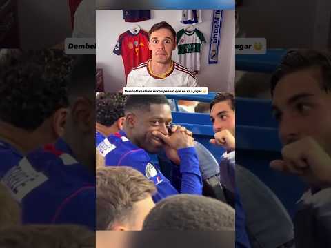 LA CARA de DEMBELÉ cuadonve que SU COMPAÑERO NO va a jugar 😳 #Futbol #dembele #psg