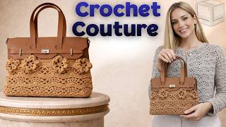Miniatura: Cómo crear el bolso Amélie de ganchillo: tutorial de crochet couture.