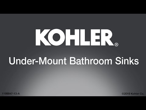 Quick install - kohler undermount bathroom sinks
