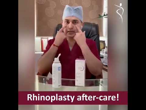 Rhinoplasty care after surgery