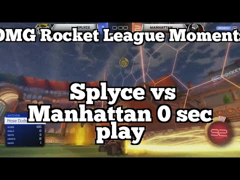 OMG Rocket League Moments: Splyce vs Manhattan 0 sec play