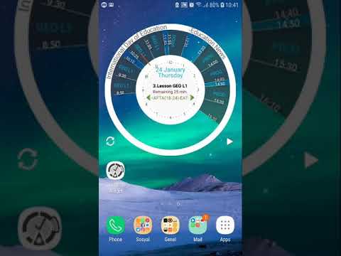 Timetable Clock Widget
