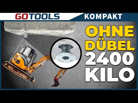 Vergiss Dübel! Die Besten Schrauben für Beton, HECO MULTI MONTI Schrauben im extremen Härtetest!