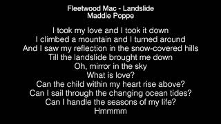 Maddie Poppe - Landslide Lyrics (Fleetwood Mac) American Idol