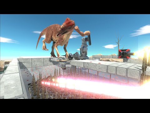 EXTREME obstacle course race with Crazy Traps! Part 3 - Animal Revolt Battle Simulator