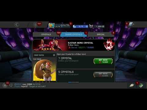 #_Mcoc Captain America{Infinity war} 5* crystal opening.