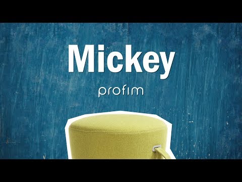 Tabouret haut flexible et contemporain - siège généreusement rembourré - MICKEY_5