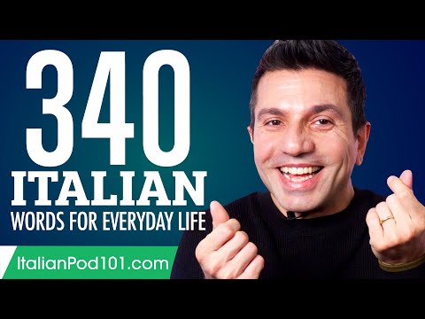 340 Italian Words for Everyday Life - Basic Vocabulary #17