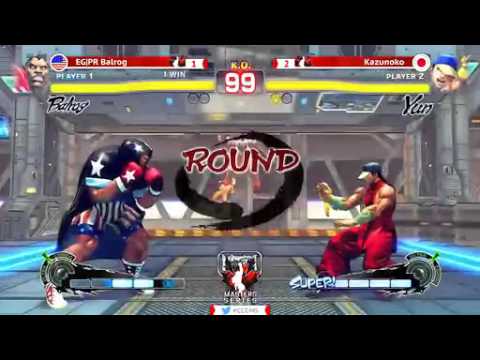 【USF4】CCMS2015 Kazunoko (Yun) vs PR Balrog (Balrog&Evil Ryu)