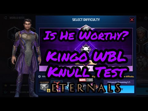 Kingo Test In WBL Knull | Is He Worthy? | Eternals Member Kingo | Marvel Future Fight