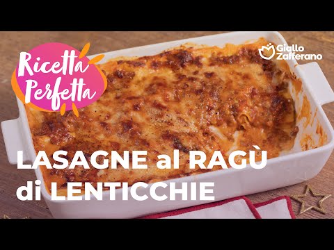 LASAGNE al RAGร di LENTICCHIE - AVVOLGENTI e SAPORITE ๐๐ฅฐ๐