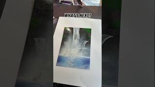 EASY Waterfall Spray Paint Art