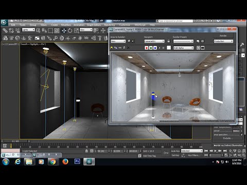 Interior Design (Room) 3Ds Max Using V-Ray
