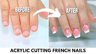 How to Do Acrylic cutting French | Professional Tutorial