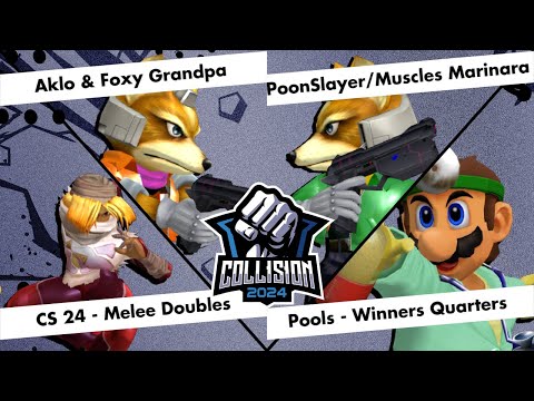 Collision 2024 Melee Doubles - Aklo &  Foxy Grandpa vs Poonslayer7 & Muscles Marinara - Pools WQFs