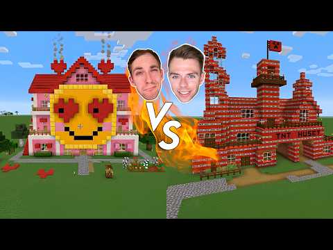 Hvem kan bygge det mærkeligste hus i Minecraft?