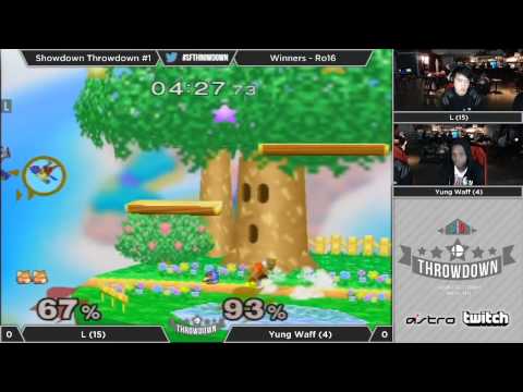 Melee Showdown Throwdown #1 - Winner: Ro16 - L (Fox) vs Yung Waff (Falco)