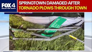 Damage seen in Springtown after tornadic storm hits