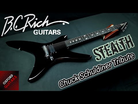 B.C. Rich Chuck Schuldiner Tribute Stealth 2008 Onyx Black Neck Through Dimarzio X2N Death Control Denied image 26