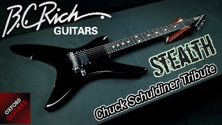 Video thumbnail for B.C. Rich Chuck Schuldiner Tribute Stealth 4K guitar close up video by Oxford Guitars