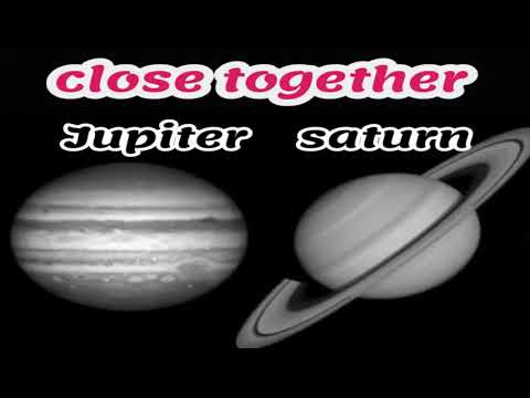 Saturn and Jupiter are approaching each other