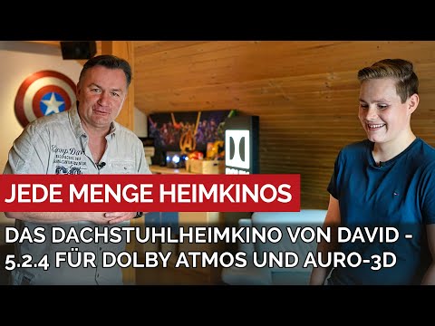 Das Dachstuhlheimkino von David - 5.2.4 für Dolby Atmos und Auro3D auf 280 cm Bildbreite. #heimkino