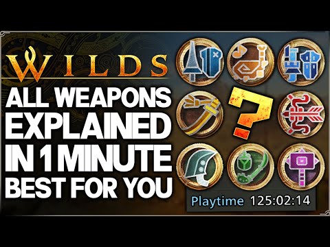 Monster Hunter Wilds - ALL 14 Weapons Explained in 1 Minute - Quick Start Guide & Best One For You!