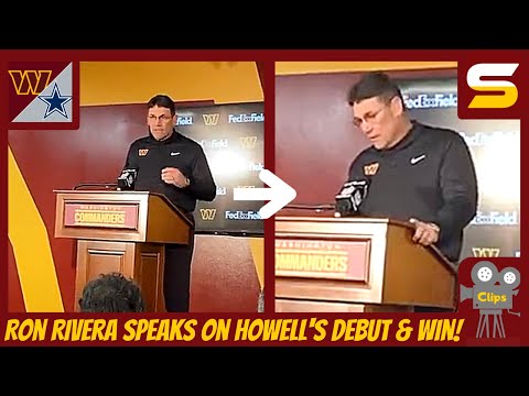 Ron Rivera CRITICAL of QB Sam Howell's Debut & Win Over Cowboys! "Looked Like Rookie"! Not QB1 Yet?!