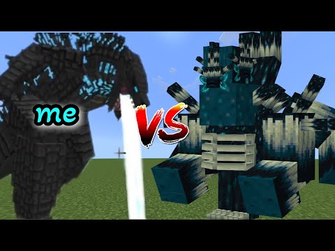 ARYTGMLITE - Minecraft:gojira ( me )vs king titan warden | mob battle | morphing Godzilla #minecraft #mobbattle