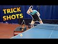 Table Tennis Trick Shots with Pongfinity