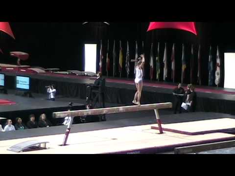 Morgane Detrez France Balance Beam Finals 2013 Gymnix-01